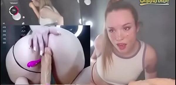  Kumamonchik Three Angle DP Dildos riding and sucking